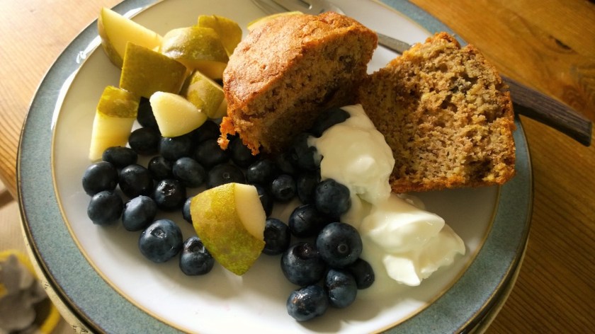 Parsnip and orange muffin